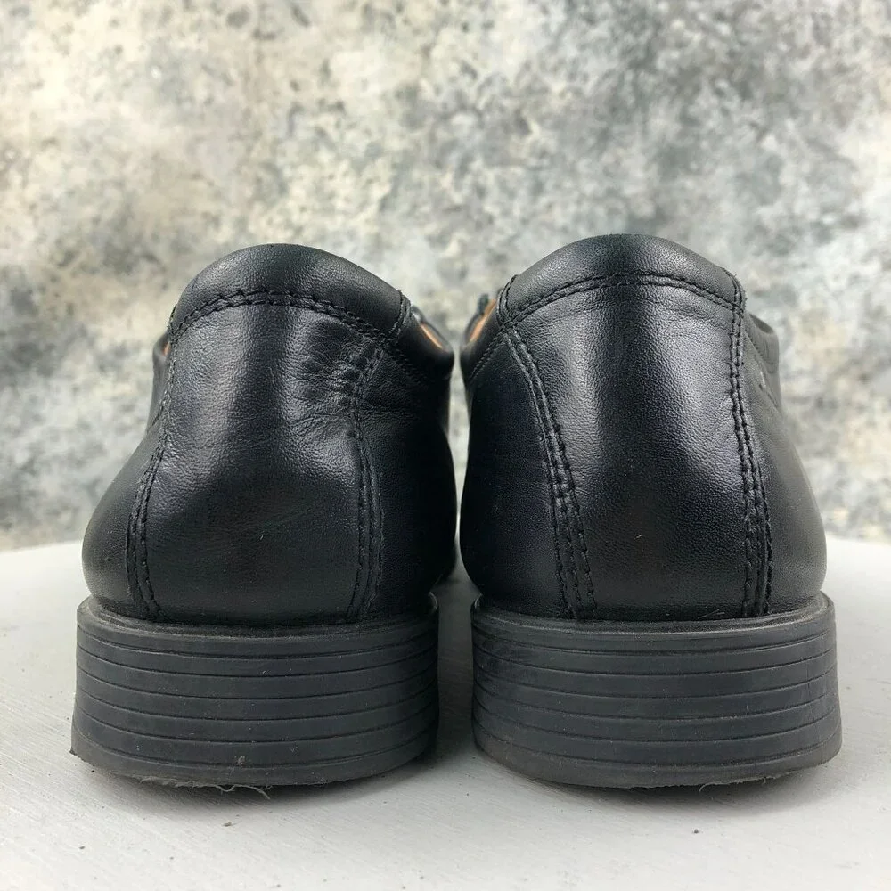 Clarks Men's Size 8.5M Collection Tilden Plain Black Ultimate Comfort Oxfords